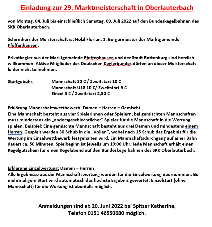 Marktmeisterschaft 2022 neu